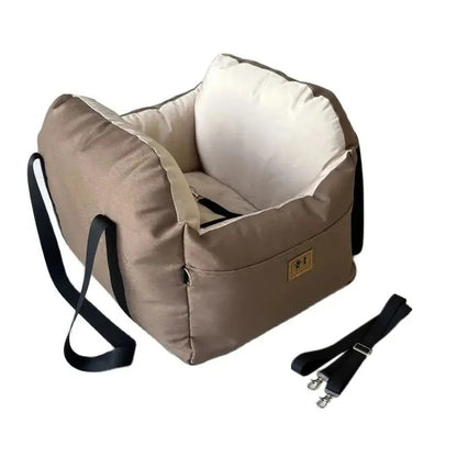 Asiento de auto para perro con correa de seguridad